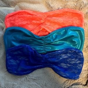 Victoria’s Secret neon bandeaus